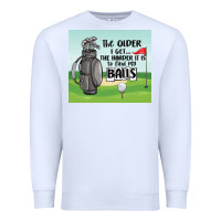 White funny golf Premium Sweatshirt - MaliasSmallBusiness