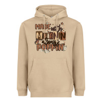 Mushroom made with melanin always poppin Heavyweight Hoodie - MaliasSmallBusiness