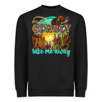 Black cowboy take me away Heavyweight Sweatshirt - Zillion Design Studio