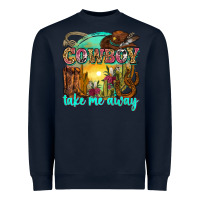 Navy cowboy take me away Heavyweight Sweatshirt - Zillion Design Studio