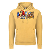 Vintage Mustard love 4th july with gnome billie wilder Vintage Hoodie - texasbilliewilder