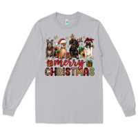 Moon Dust merry christmas chihuahua pitbull pug dachshund Long Sleeve Tee - JahusDesignShop