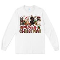 White merry christmas chihuahua pitbull pug dachshund Long Sleeve Tee - JahusDesignShop