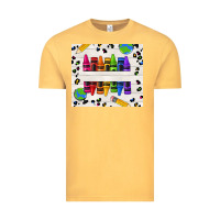 Vintage Mustard Personalized Crayons Vintage Tee - texasbilliewilder