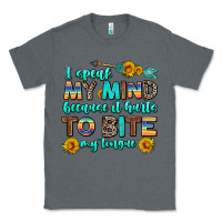 Charcoal Heather i speak my mind because it hurts to bite my tongue Classic Tee - AdoDesignShop
