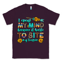Plum i speak my mind because it hurts to bite my tongue Classic Tee - AdoDesignShop