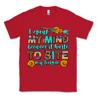 Red i speak my mind because it hurts to bite my tongue Classic Tee - AdoDesignShop