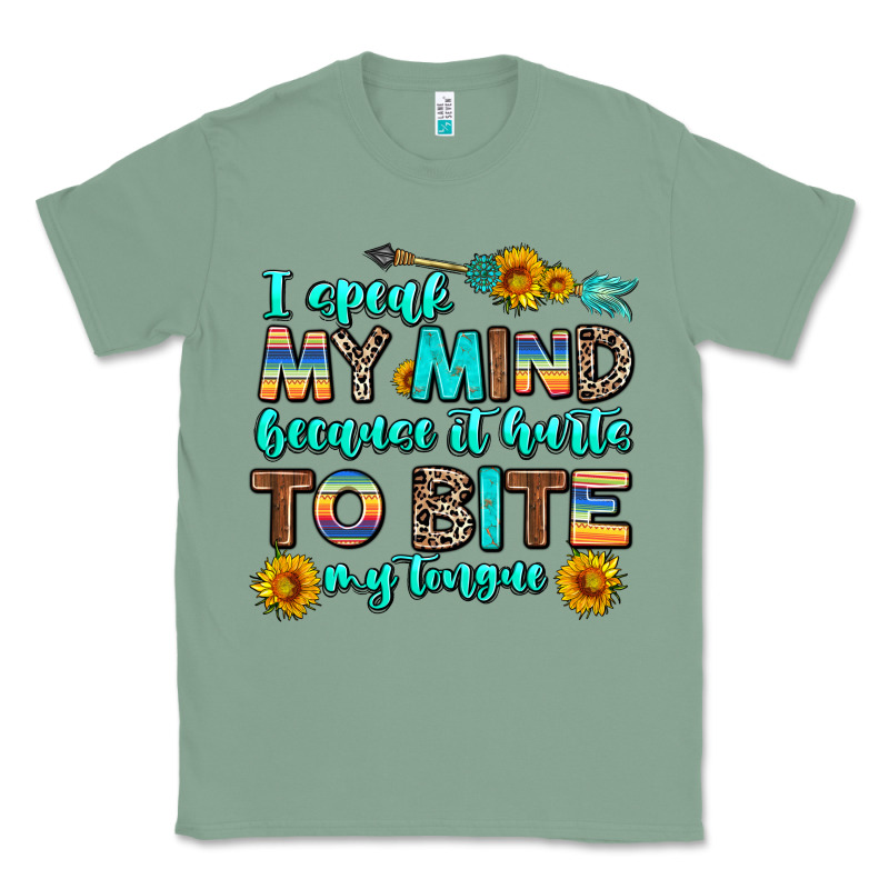 I Speak My Mind Because It Hurts To Bite My Tongue Classic Tee by AdoDesignShop | Teevron