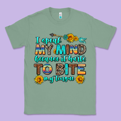 I Speak My Mind Because It Hurts To Bite My Tongue Classic Tee Designed By Adodesignshop