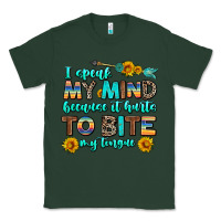 Sports Green i speak my mind because it hurts to bite my tongue Classic Tee - AdoDesignShop