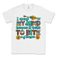 White i speak my mind because it hurts to bite my tongue Classic Tee - AdoDesignShop
