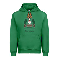 Emerald German shepherd dog Christmas Urban Hoodie - Bettercallsaul