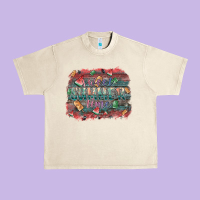 Sweet Summer Time Urban Heavy Tee Designed By Sublimationcraftshop
