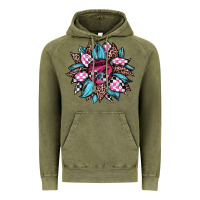 Vintage Olive race leopard sunflower Vintage Hoodie - JahusDesignShop