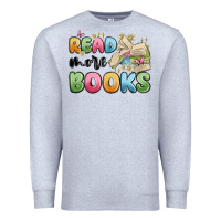 Heather Grey read more books Premium Sweatshirt - MaliasSmallBusiness