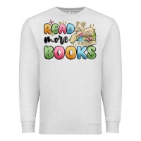 Oatmeal Heather read more books Premium Sweatshirt - MaliasSmallBusiness