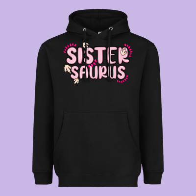 Sister Saurus Heavyweight Hoodie Designed By Maliassmallbusiness