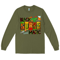 Army Green black nurse magic Long Sleeve Tee - AdoDesignShop