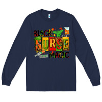 Navy black nurse magic Long Sleeve Tee - AdoDesignShop