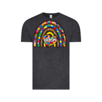 Vintage Black autism rainbow Vintage Tee - Zillion Design Studio