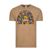 Vintage Coffee autism rainbow Vintage Tee - Zillion Design Studio