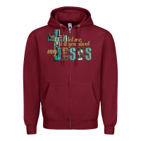 Burgundy let me tell you about my jesus Zipper Hoodie - Artiststas