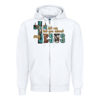 White let me tell you about my jesus Zipper Hoodie - Artiststas