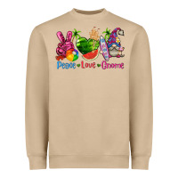 Mushroom peace love gnome summer Heavyweight Sweatshirt - texasbilliewilder