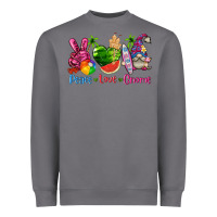 Storm peace love gnome summer Heavyweight Sweatshirt - texasbilliewilder