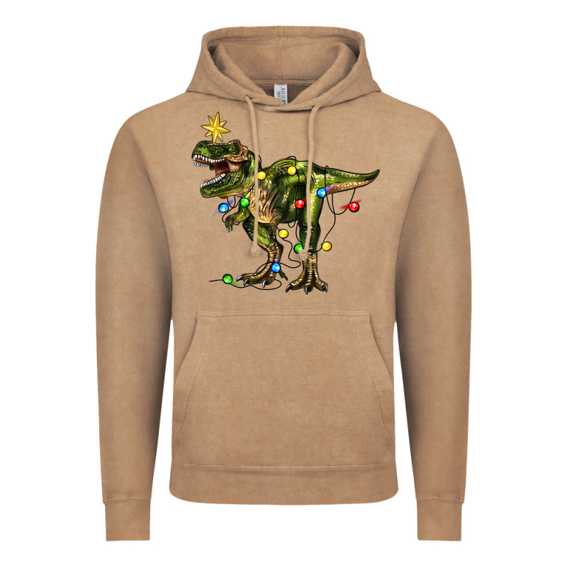 Tree Rex Christmas Vintage Hoodie by Zillion Design Studio | Teevron