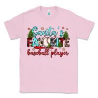 Bubblegum Pink santa s favorite baseball player Classic Tee - JahusDesignShop