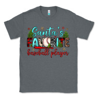 Charcoal Heather santa s favorite baseball player Classic Tee - JahusDesignShop