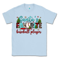 Dusty Blue santa s favorite baseball player Classic Tee - JahusDesignShop