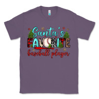 Lavender santa s favorite baseball player Classic Tee - JahusDesignShop