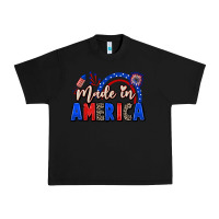 Black Made in America 4th of july Urban Heavy Tee - CowGirlArtShop