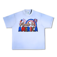 Grape Ice Made in America 4th of july Urban Heavy Tee - CowGirlArtShop