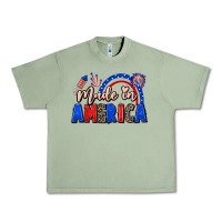 Oil Green Made in America 4th of july Urban Heavy Tee - CowGirlArtShop