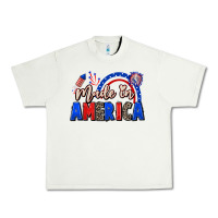 Pistachio Made in America 4th of july Urban Heavy Tee - CowGirlArtShop
