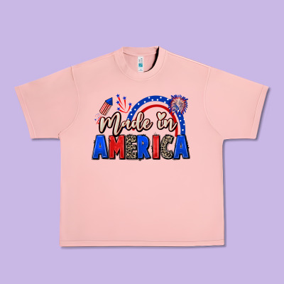Made In America 4th Of July Urban Heavy Tee Designed By Cowgirlartshop