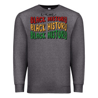 Charcoal Heather i am black history Premium Sweatshirt - MaliasSmallBusiness