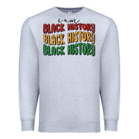 Heather Grey i am black history Premium Sweatshirt - MaliasSmallBusiness
