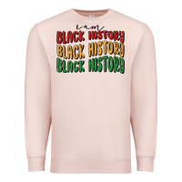 Pale Pink i am black history Premium Sweatshirt - MaliasSmallBusiness