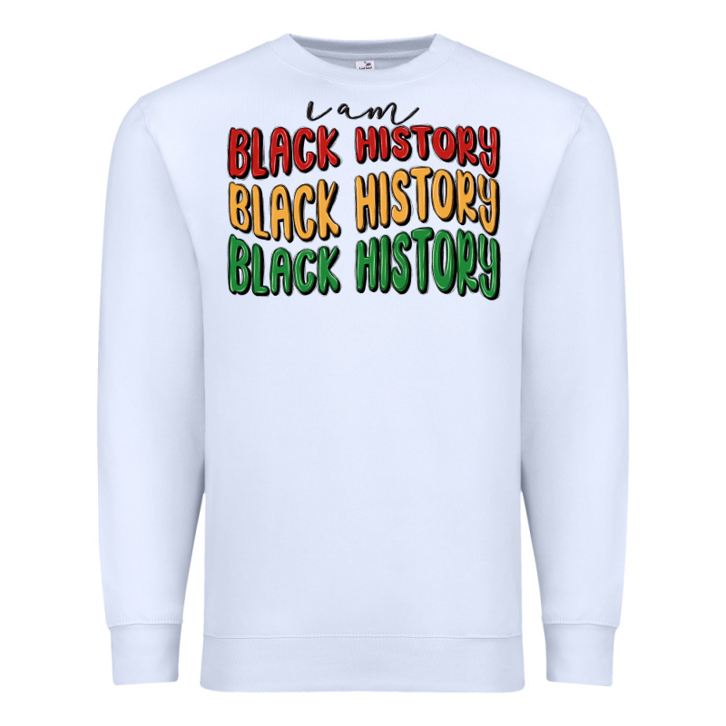 I Am Black History Premium Sweatshirt by MaliasSmallBusiness | Teevron