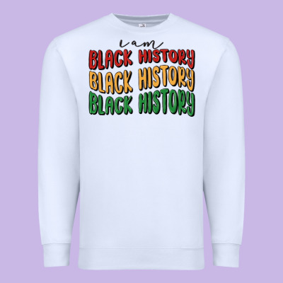 I Am Black History Premium Sweatshirt Designed By Maliassmallbusiness