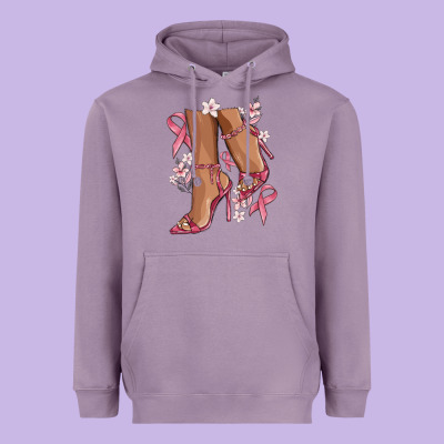 Cancer High Heels Heavyweight Hoodie Designed By Maliassmallbusiness