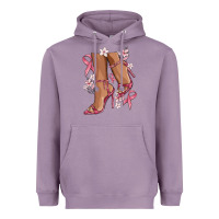 Lavender cancer high heels Heavyweight Hoodie - MaliasSmallBusiness