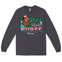 Smoke afro  nurse dope black Long Sleeve Tee - AdoDesignShop