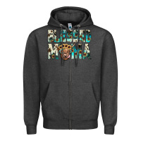Charcoal Heather blessed mama Zipper Hoodie - JahusDesignShop