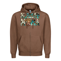 Chestnut blessed mama Zipper Hoodie - JahusDesignShop
