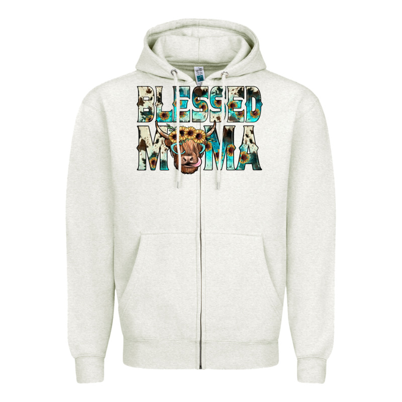 Blessed Mama Zipper Hoodie by JahusDesignShop | Teevron